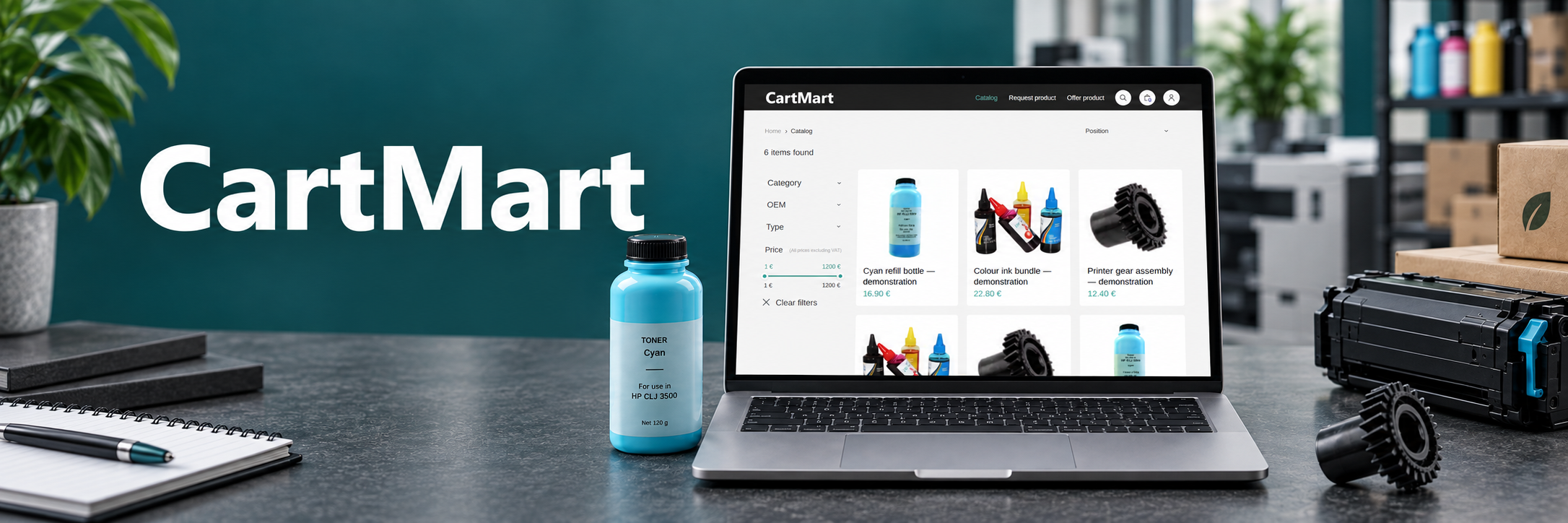 CartMart B2B marketplace for printing supplies